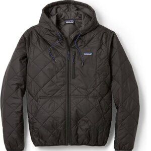 Patagonia Diamond quilted bomber hoodie | Mens Small |Black